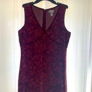 Old Navy Dress;Large; Cranberry color with velvet trim.